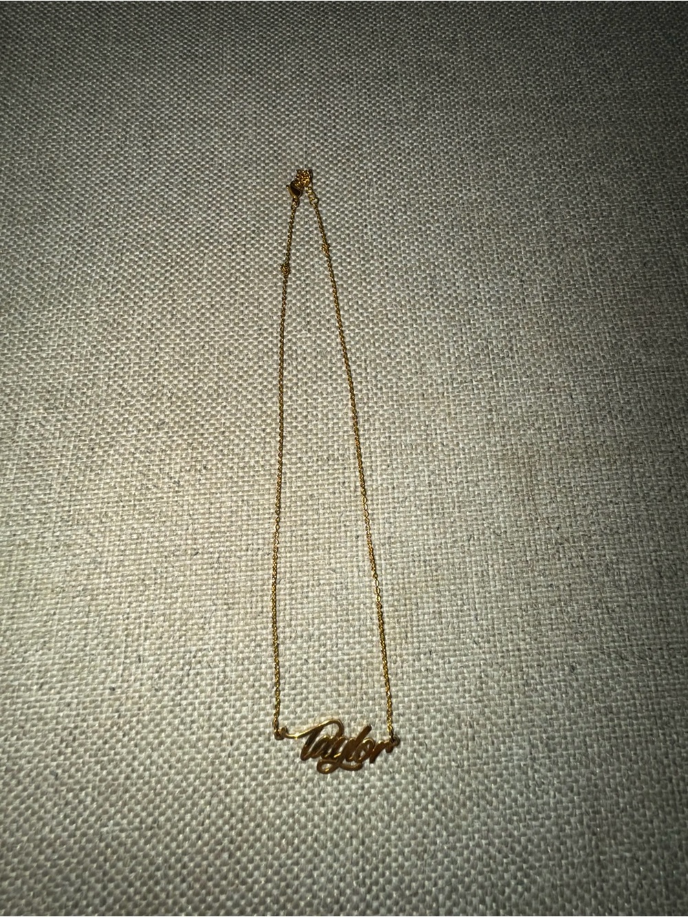 Gold Script Nameplate Necklace - Women Jewelry